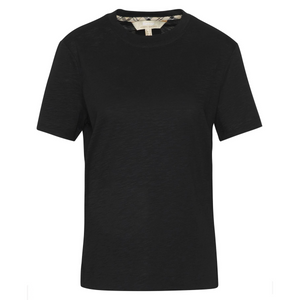 Kuvassa on musta Barbourin Ava Top naisten t-paita.