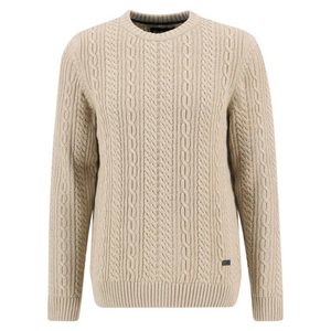 Neuleen perinteinen o-aukkoinen ulkoasu tekee siitä monikäyttöisen ja sopii hyvin rentoon pukeutumiseen esim. farkkujen kanssa.