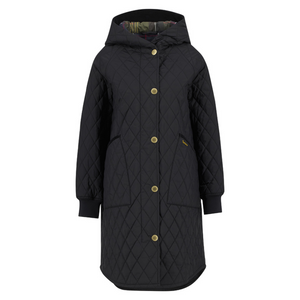 Barbour Hilary Quilted Jacket, musta