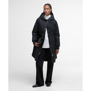 Barbour Hilary Quilted Jacket, musta