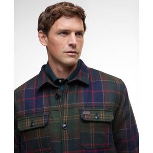 Paidassa on kaksi läpällistä rintataskua. kaksi sivutaskua ja nappikiinnitys.