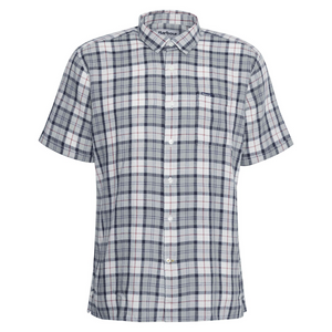 Kuvassa Barbour Midfield Tartan Summerfit kauluspaita. Paidassa on lyhyet hihat.