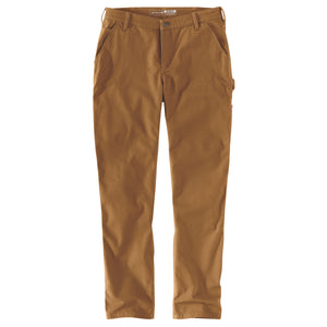 Kuvassa on naisten ruskeat Carhartt Ashland Pant canvashousut.