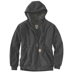 Kuvassa on Carhartt Midweight Lined Sweatshirt huppari jossa on pieni Carhartt logo.