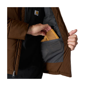 Takin sisäpuolella on reilunkokoinen verkkotasku johon on helppo sujauttaa vaikka pipo.