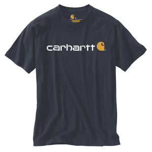 Carhartt Signature Logo t-paita, navy