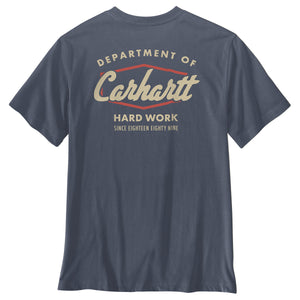 Carhartt Irvine Relaxed Hard Work miesten t-paita, siniharmaa