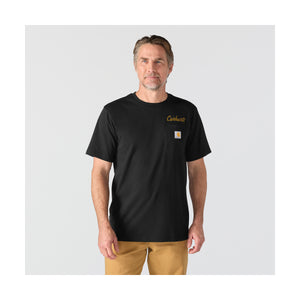 Carhartt Irvine Relaxed Hard Work miesten t-paita, musta