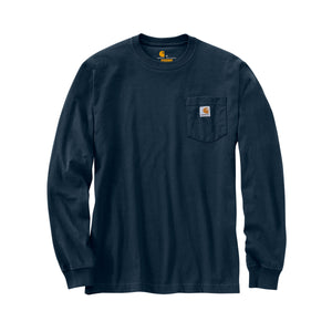 Carhartt K126 Dearborn miesten pitkähihainen t-paita, tummansininen