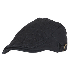 Kuvassa on musta Flat Cap Dakar.