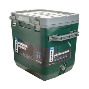 Kuvassa vihreä-harmaa Stanley Adventure 28.3l:n kylmälaukku.