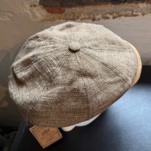 Stetson Hatteras Linen Silk Herringbone, ruskeabeige