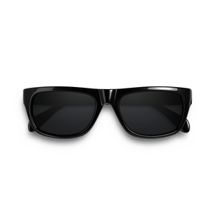 Vallon June Black -laseissa on musta kehys ja harmaa linssin sävy.