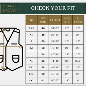 Kuvassa on Barrington liivin kokotaulukko.