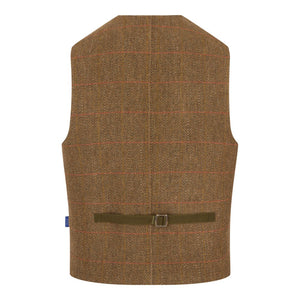 Derby Tweedistä vahvoilla ompeleilla valmistettu liivi on twill-kudottu jolloin kankaasta tulee paksua, tiivistä ja kulutusta kestävää.