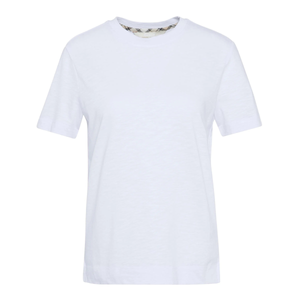 Barbour Ava Top on valkoinen puuvillamodaalista valmistettu naisten t-paita.