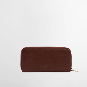 Barbour Birch Leather Matinee Purse naisten nahkalompakko takaapäin kuvattuna.