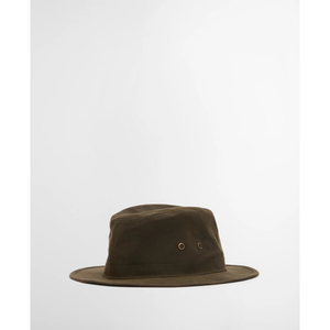 Barbour Crayton Wax Safari Hat miesten vahakangashattu, oliivinvihreä