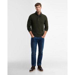 Barbour Essential Elbow Patch miesten neule, vihreä