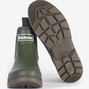 Kuvassa näkyy miesten Barbour Nimbus Chelsea kumisaappaan pohjakuviointi.
