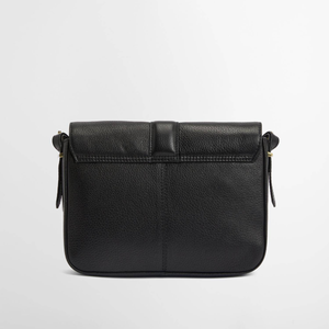 Barbour Rosa Leather Bag, naisten musta nahkainen olkalaukku