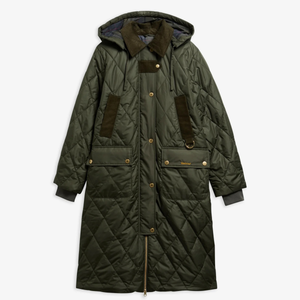 Barbour Rudson Quilt on naisten kevyesti topattu pitkätikkitakki.