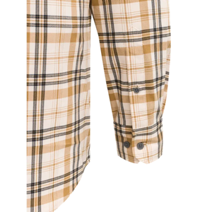 Beretta Cadet Flannel Frontier Ivory Check miesten flanellipaita hihat