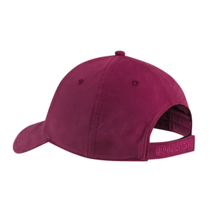 Beretta Sanded EVO Cap säädettävä unisex lippalakki takaapäin kuvattuna, viininpunainen