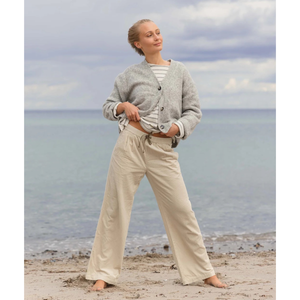Blue Gillian naisten samettihousu, vaalea beige