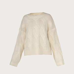 Blue Michaela Cable Knit