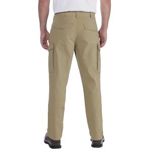 Carhartt Canvas Cargo Work Pant housut takaapäin kuvattuna mallin päällä.