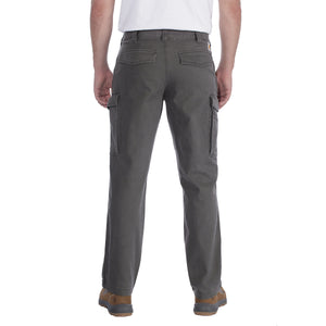 Carhartt Canvas Cargo Work Pant miesten housut mallin päällä takaapäin kuvattuna.