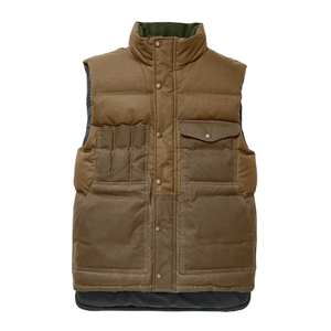 Filson Down Cruiser Vest Oiled Cover Cloth miesten untuvaliivi, ruskea