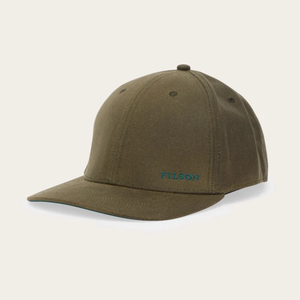 Filson Logger Cap Oil Finish Tin Cloth lippalakki, oliivinvihreä