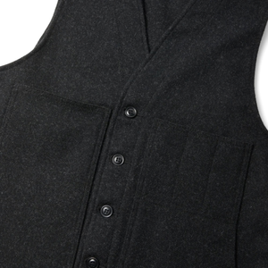 Filson Mackinaw Wool Vest miesten villaliivi, hiilenharmaa