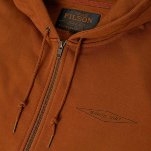 Filson Outrider miesten vetoketjullinen huppari, punaruskea