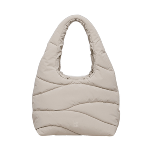 Got Bag Wavy Puffer Shoulder Bag, vaaleanbeige