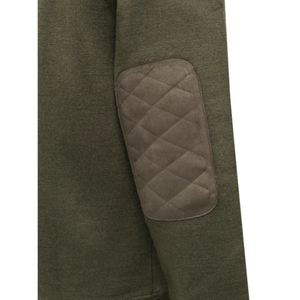 Beretta Highland Heritage Crew Neck Sweater miesten neulepaita, tummanvihreä, tikattu kyynärpaikka.