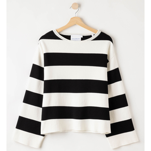 Kuvassa on Holebrook Lissie naisten raidallinen puuvillaneule.