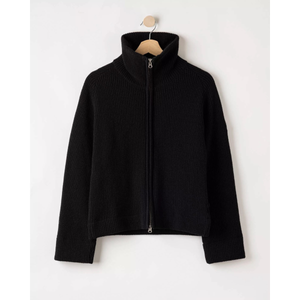 Holebrook Windproof Essie Full Zip neule, musta, edestä.