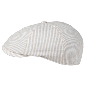 Kuvassa beige Rocky Gen Linen Stripe pellavalätsä.