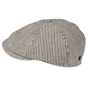Kuvassa on raidallinen Salon Lakkitehtaan pellavalätsä Rocky Gen Linen Stripe.