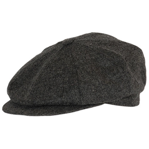 Salon Lakkitehtaan Flat Cap Macon 49 Gen Merino, harmaa