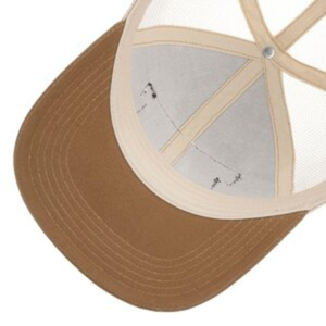 Stetson Baseball Cap Mustang, ruskea/beige, sisustasta kuvattuna.