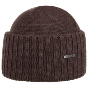 Stetson Merino Beanie pipo, ruskea