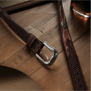 Stetson Pebble Leather Basket Weave nahkavyö