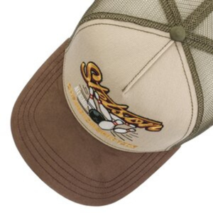 Stetson Trucker Cap Champion, oliivi, ylhäältääin kuvattuna