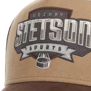 Stetson Trucker Cap Hockey sports, ruskea,logo.