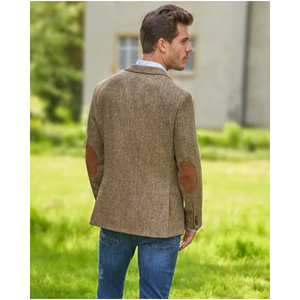 Wellington of Bilmore London Harris Tweed Bleiseri, Country Herringbone, takaa