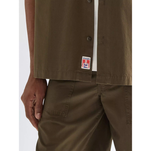 Wrangler SS Utility Shirt Wren lyhythihainen kauluspaita, ruskea